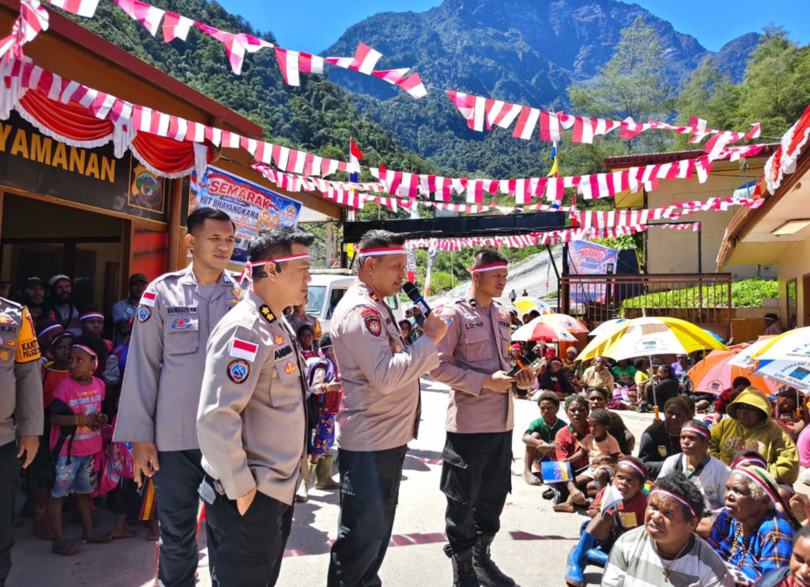 kegiatan Hari Bhayangkara ke-80 Polsek Tembagapura